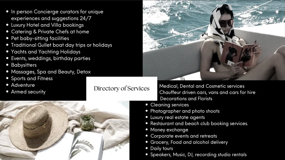 Destination Management company in Bodrum. The little black book Bodrum.